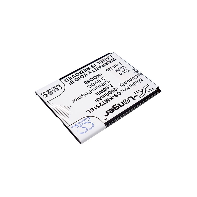 Li-Polymer Battery fits Kazam, th25014-01, thunder2 5.0 3.8V, 2000mAh Mobile & SmartPhone Cameron Sino Technology Limited
