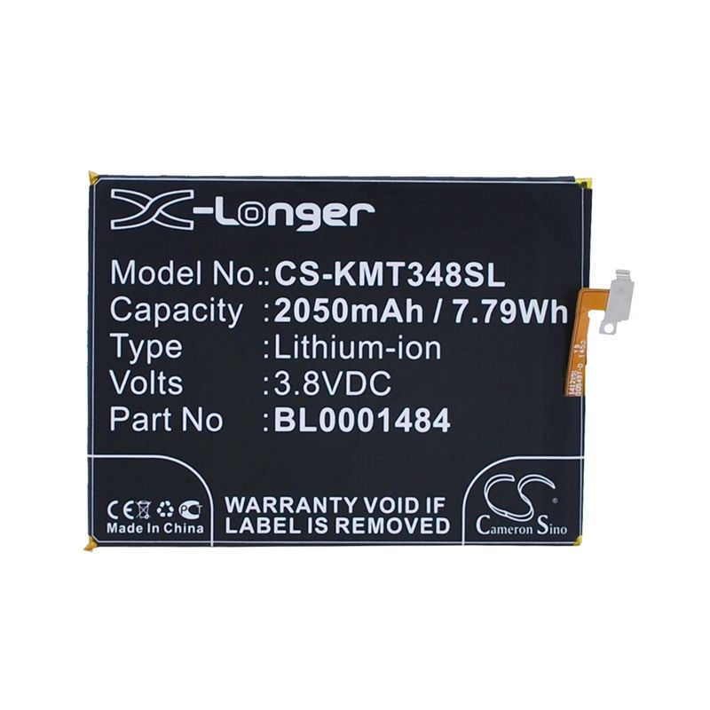 Li-ion Battery fits Kazam, thunder 348, tornado 348 3.8V, 2050mAh Mobile & SmartPhone Cameron Sino Technology Limited