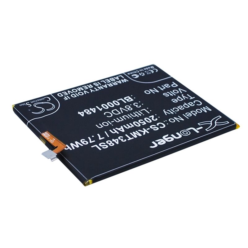 Li-ion Battery fits Kazam, thunder 348, tornado 348 3.8V, 2050mAh Mobile & SmartPhone Cameron Sino Technology Limited