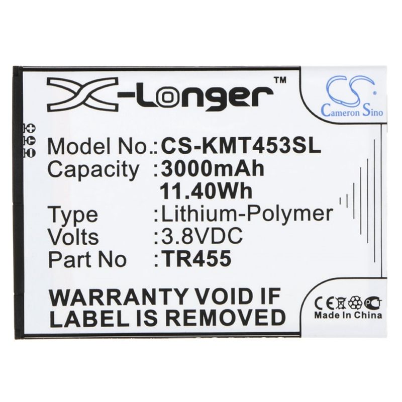 Li-Polymer Battery fits Kazam, tr45544044-01, trooper 445, trooper 455 3.8V, 3000mAh Communications Cameron Sino Technology Limited (Suspended)