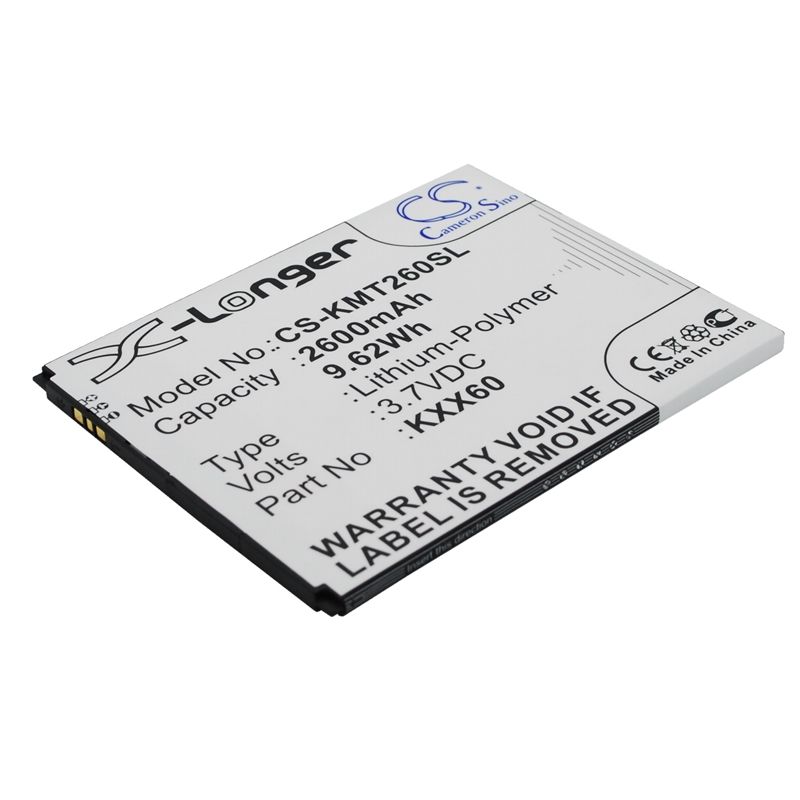 Li-Polymer Battery fits Kazam, trooper 2 x6.0, trooper 6.0, trooper2 6.0 3.7V, 2600mAh Mobile & SmartPhone Cameron Sino Technology Limited