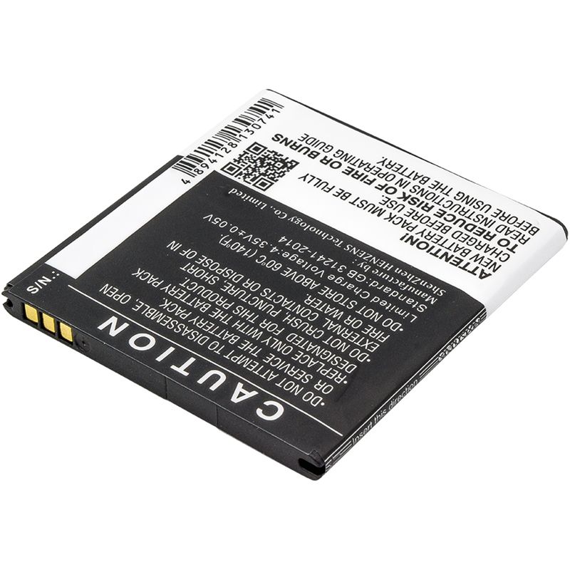 Li-Polymer Battery fits Kazam, trooper 540 3.8V, 1700mAh Mobile & SmartPhone Cameron Sino Technology Limited