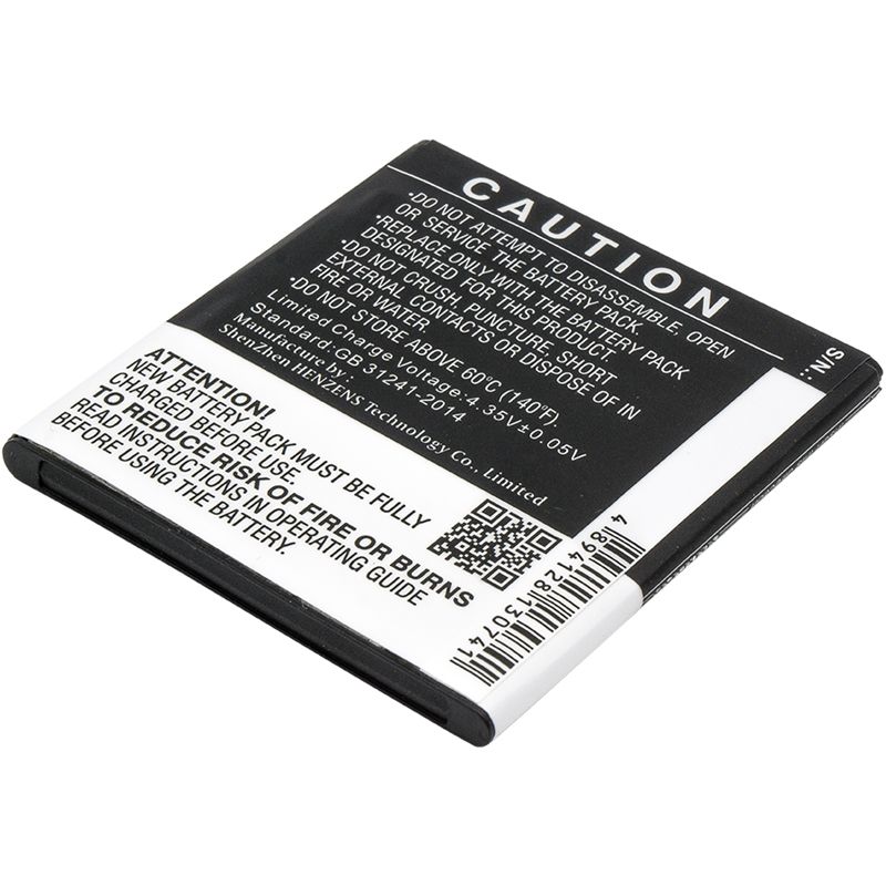 Li-Polymer Battery fits Kazam, trooper 540 3.8V, 1700mAh Mobile & SmartPhone Cameron Sino Technology Limited