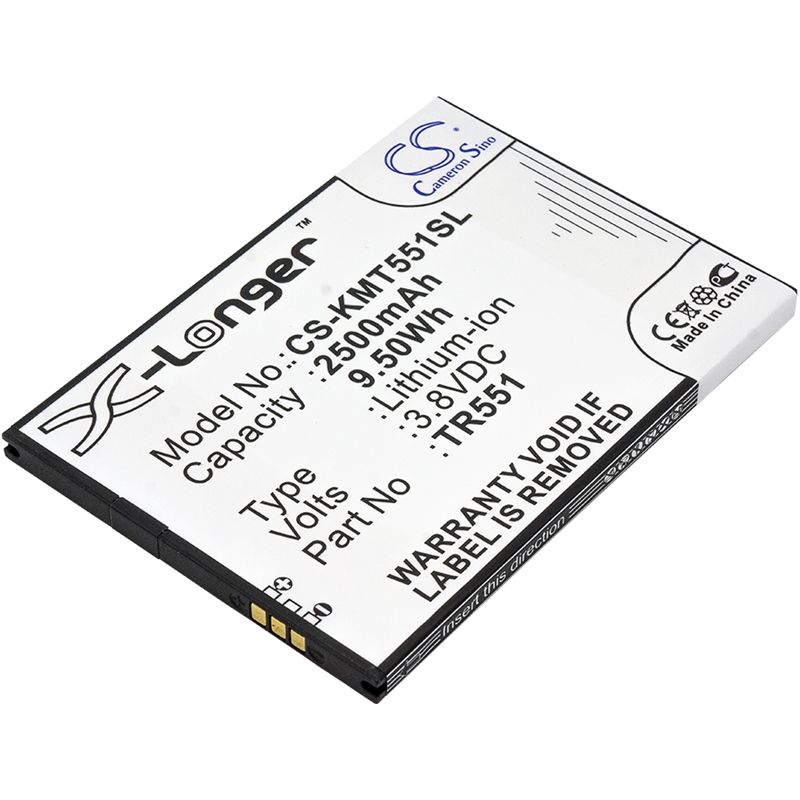 Li-Polymer Battery fits Kazam, trooper 551 3.8V, 2500mAh Communications Cameron Sino Technology Limited (Suspended)