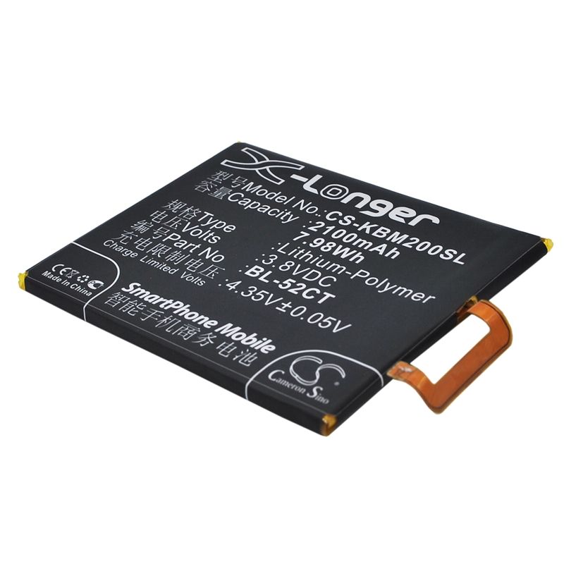 Li-Polymer Battery fits Koobee, m2 3.8V, 2100mAh Communications Cameron Sino Technology Limited (Suspended)