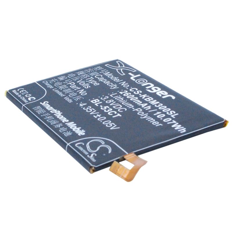 Li-Polymer Battery fits Koobee, m3 3.8V, 2650mAh Mobile & SmartPhone Cameron Sino Technology Limited