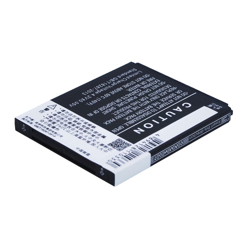 Li-ion Battery fits K-touch, a788, d99, e379 3.7V, 1350mAh Communications Cameron Sino Technology Limited (Suspended)