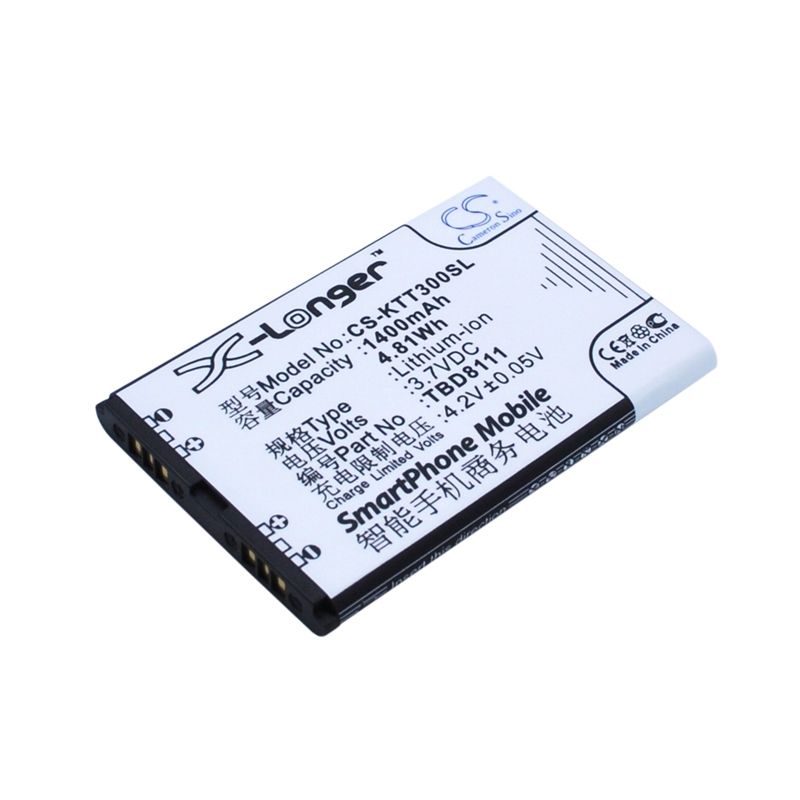 Li-ion Battery fits K-touch, d5800, e339, e359 3.7V, 1400mAh Communications Cameron Sino Technology Limited (Suspended)