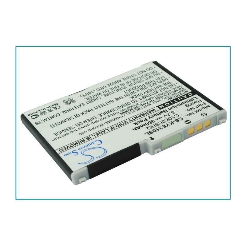 Li-ion Battery fits Kyocera, e3100, loft s2300, rio e3100 3.7V, 950mAh Communications Cameron Sino Technology Limited