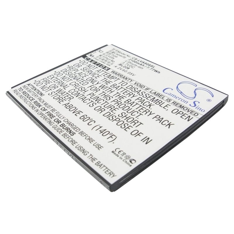 Li-ion Battery fits Lenovo, a8, a806, a808t 3.7V, 2100mAh Mobile & SmartPhone Cameron Sino Technology Limited
