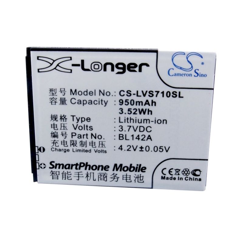 Li-ion Battery fits Lenovo, i325, i325wg, s710 3.7V, 950mAh Mobile & SmartPhone Cameron Sino Technology Limited