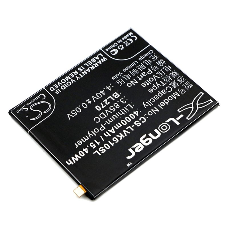 Li-Polymer Battery fits Lenovo, k6 note (2016), vibe k6 plus, motorola 3.85V, 4000mAh Mobile & SmartPhone Cameron Sino Technology Limited
