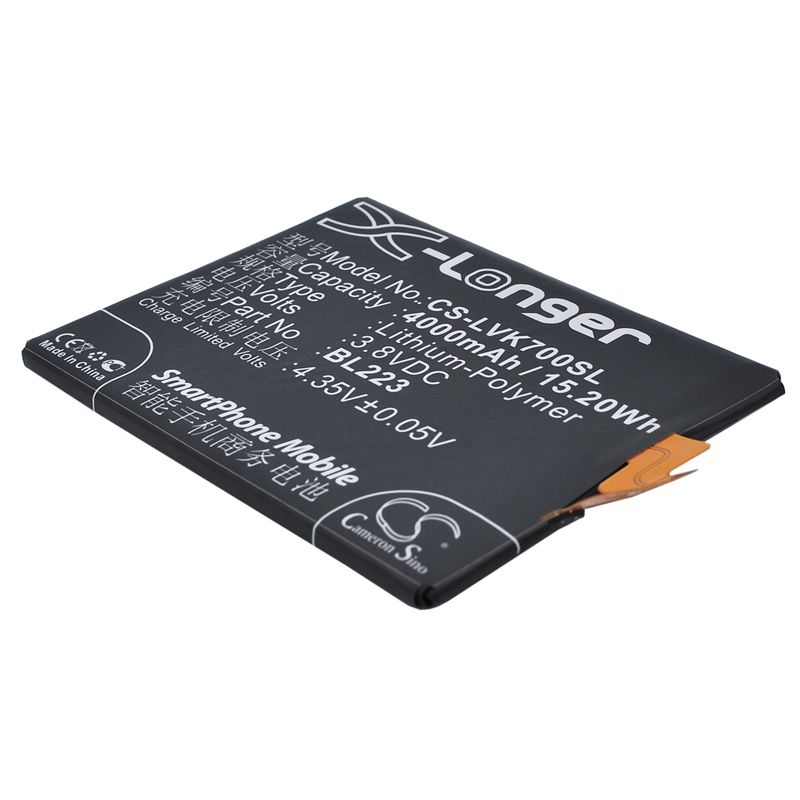Li-polymer Battery Fits Lenovo, K7, K920, Vibe Z2 Pro 3.8v, 4000mah Mobile & SmartPhone Cameron Sino Technology Limited