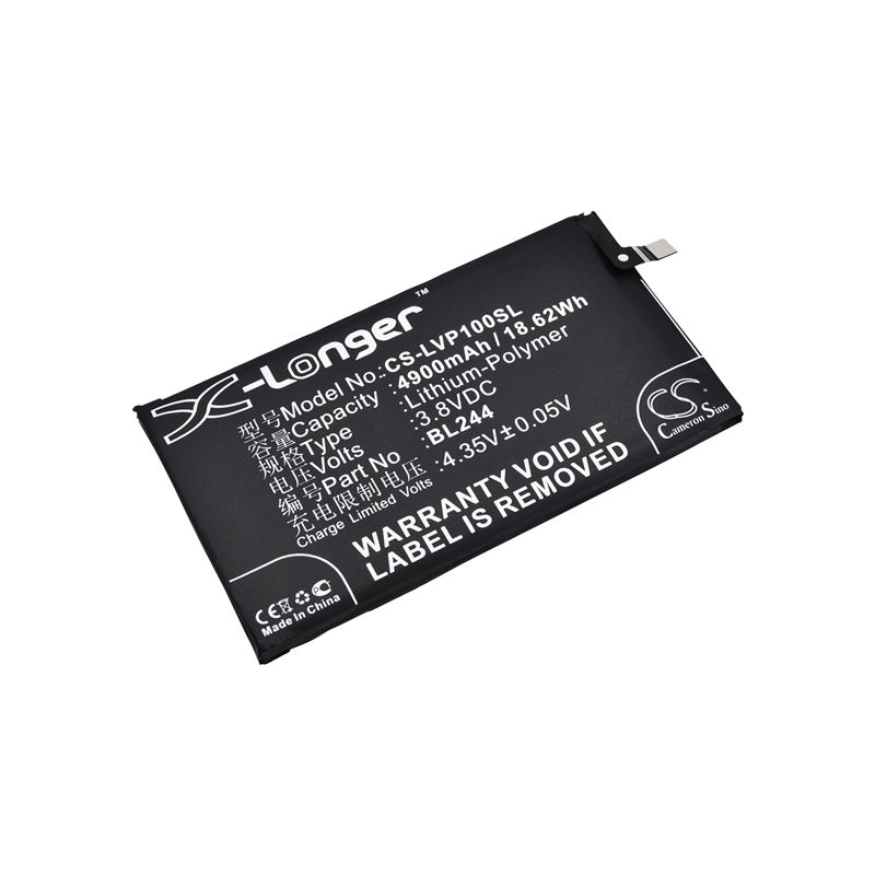 Li-Polymer Battery fits Lenovo, p1 turbo, p1c58, p1c72 3.8V, 4900mAh Mobile & SmartPhone Cameron Sino Technology Limited