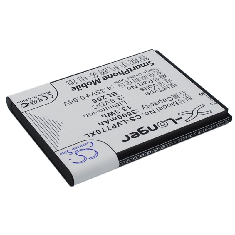 Li-ion Battery fits Lenovo, p770 3.8V, 3500mAh Mobile & SmartPhone Cameron Sino Technology Limited