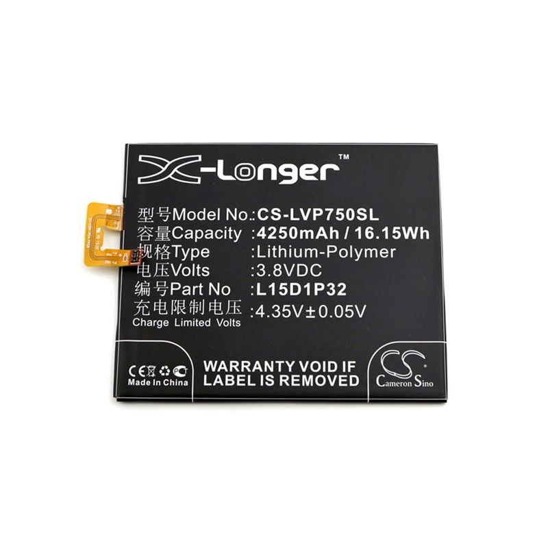Li-Polymer Battery fits Lenovo, pb1-750, pb1-750m, pb1-750n 3.8V, 4250mAh Mobile & SmartPhone Cameron Sino Technology Limited