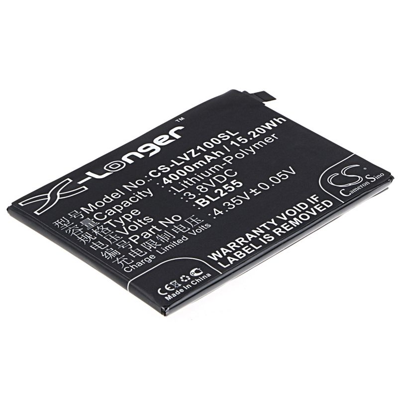 Li-polymer Battery Fits Lenovo, Z1221, Z1221 Dual Sim, Zuk Z1 3.8v, 4000mah Mobile & SmartPhone Cameron Sino Technology Limited