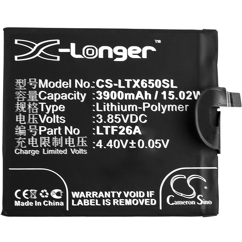 Li-Polymer Battery fits Letv, le pro 3 ai, lex650, lex651 3.85V, 3900mAh Mobile & SmartPhone Cameron Sino Technology Limited