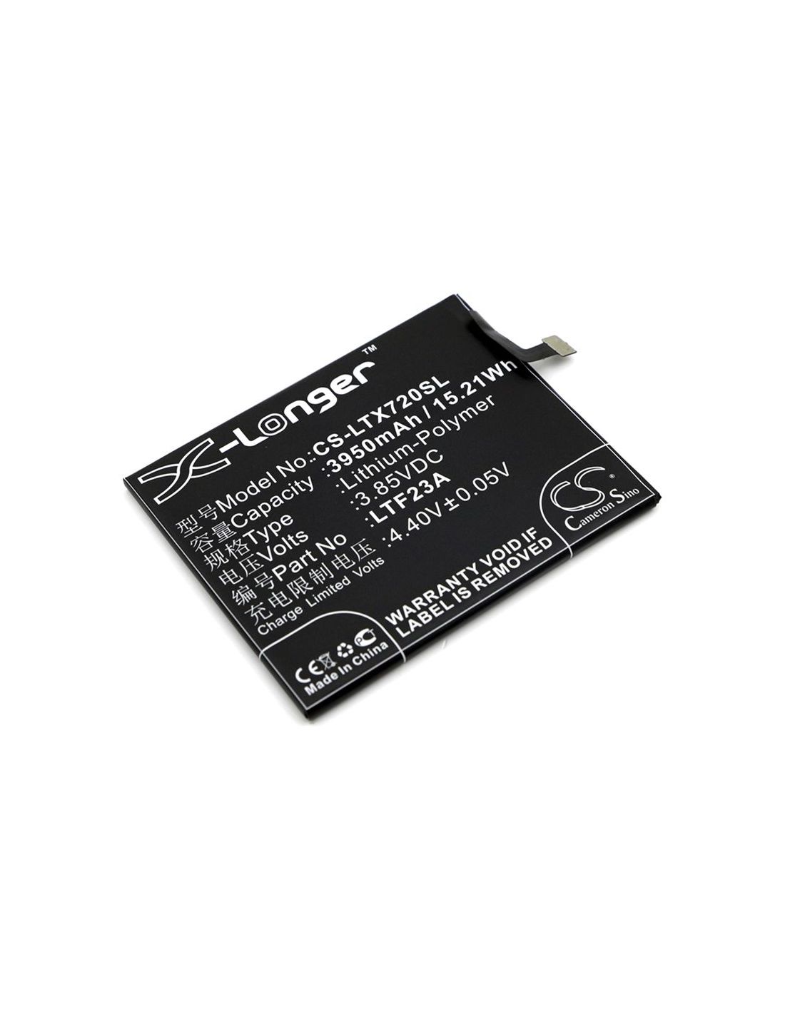 Li-Polymer Battery fits Letv, le pro 3, x720 3.85V, 3950mAh Mobile & SmartPhone Cameron Sino Technology Limited