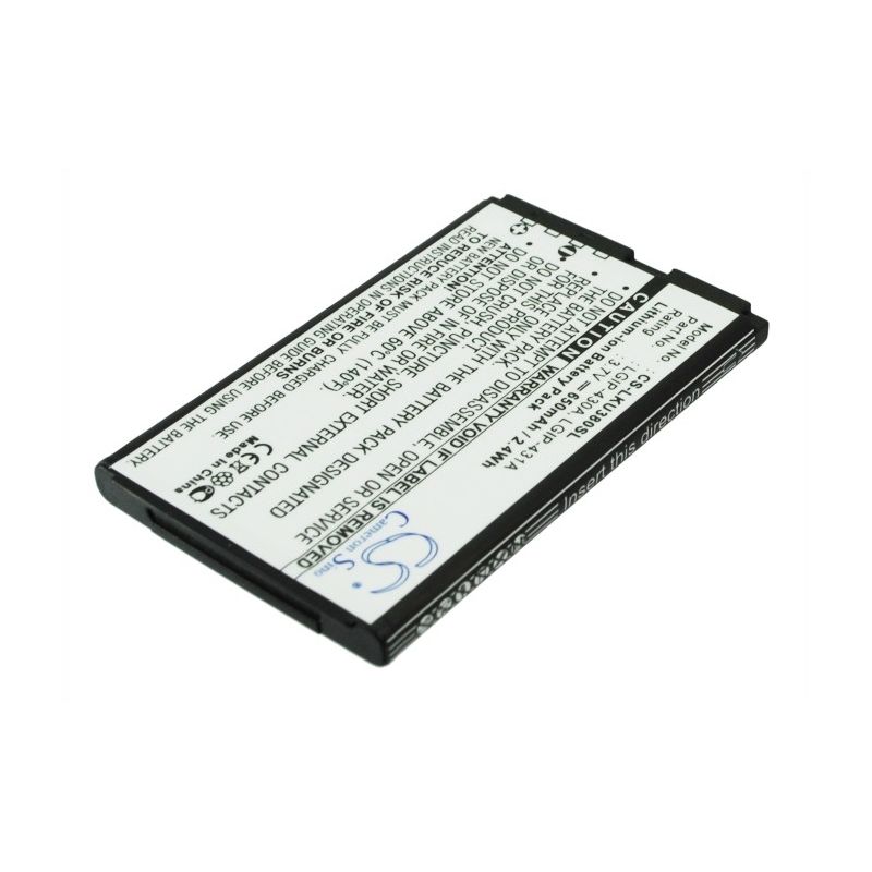 Li-ion Battery Fits Lg, 100c, 220c, 230 Nite 3.7v, 650mah Mobile & SmartPhone Cameron Sino Technology Limited