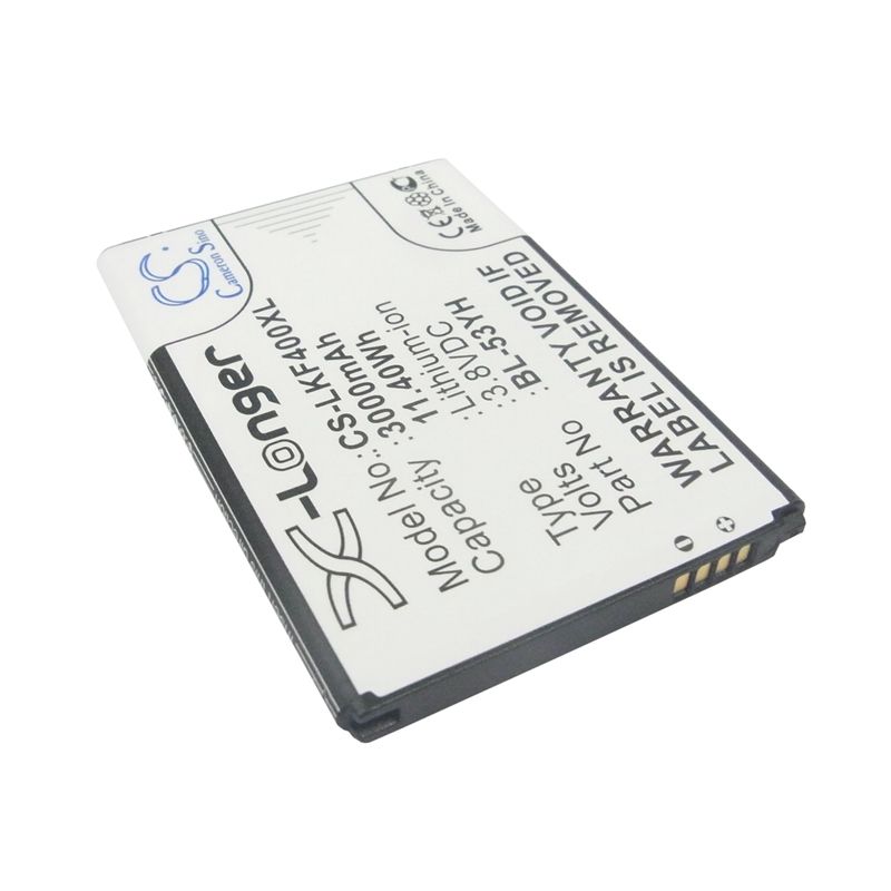 Li-ion Battery Fits Lg, Aka, D690, D690n 3.8v, 3000mah Mobile & SmartPhone Cameron Sino Technology Limited