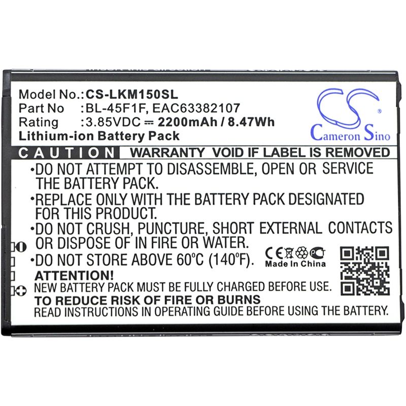 Li-ion Battery Fits Lg, Aristo, Aristo Lte, Fortune 3.85v, 2200mah Mobile & SmartPhone Cameron Sino Technology Limited