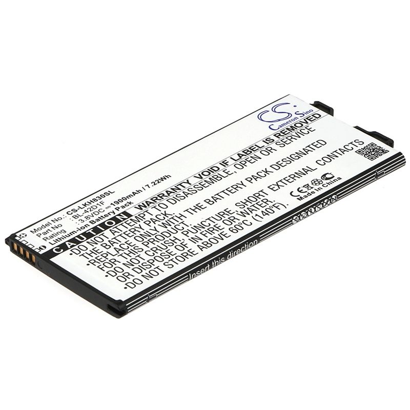 Li-ion Battery fits Lg, as992, g5, g5 lite 3.8V, 1900mAh Mobile & SmartPhone Cameron Sino Technology Limited