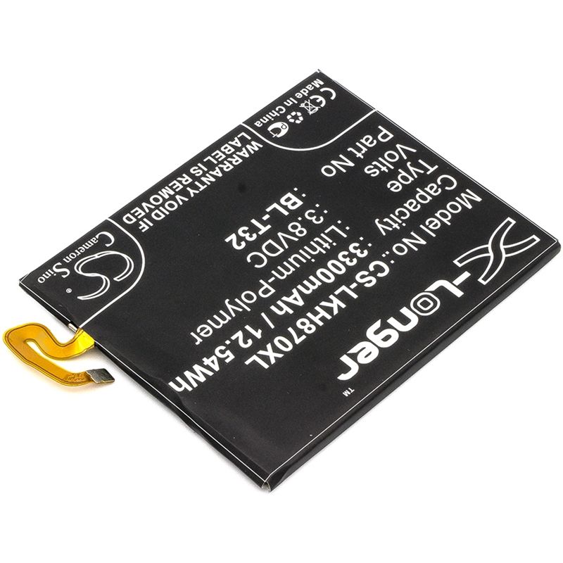 Li-Polymer Battery fits Lg, as993, g6, g6 td-lte 3.8V, 3300mAh Mobile & SmartPhone Cameron Sino Technology Limited