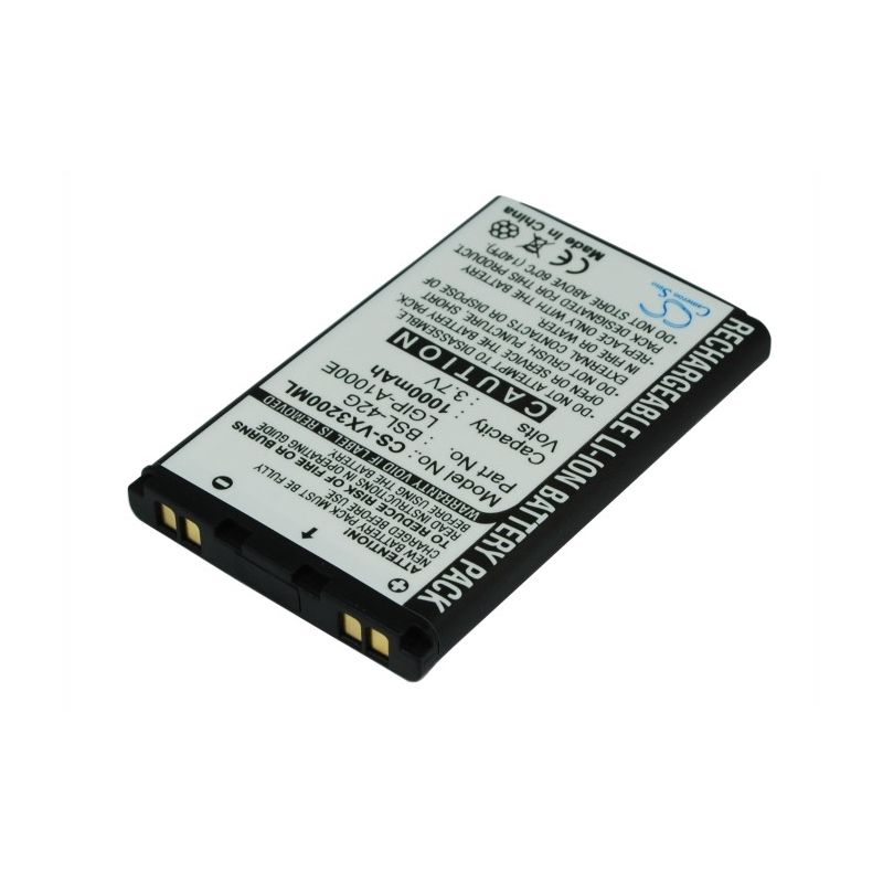 Li-ion Battery fits Lg, ax245, ax-245, ax355 3.7V, 1000mAh Mobile & SmartPhone Cameron Sino Technology Limited
