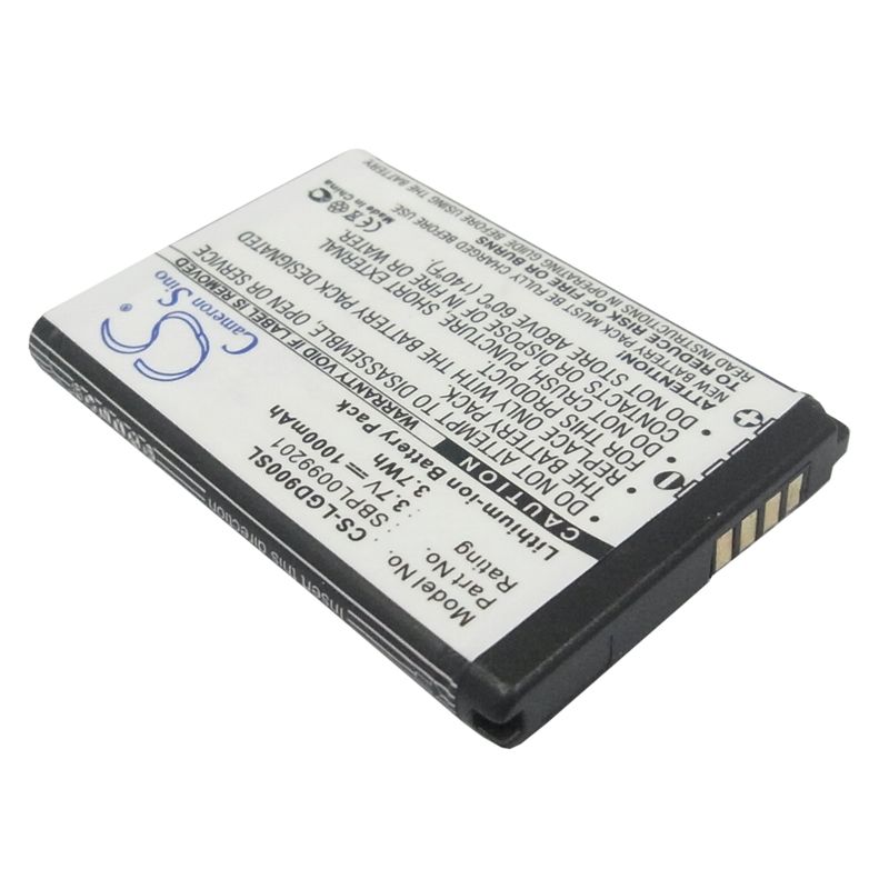 Li-ion Battery fits Lg, bl40 chocolate, gd900, gd900 crystal 3.7V, 1000mAh Mobile & SmartPhone Cameron Sino Technology Limited