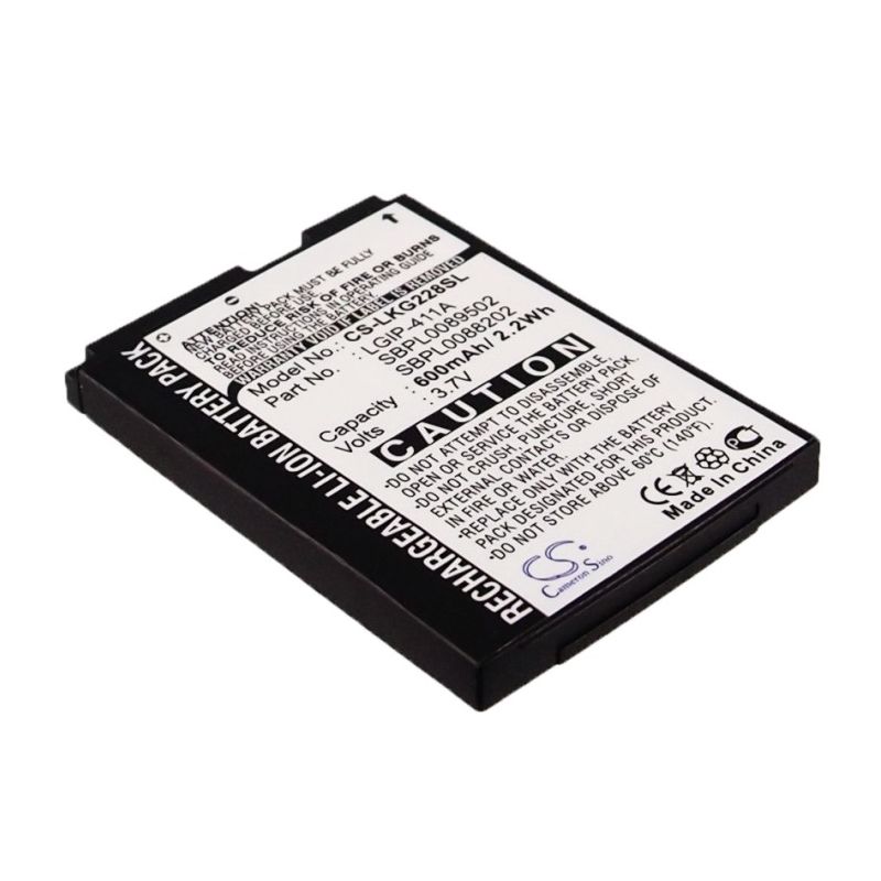 Li-ion Battery fits Lg, cg180, cg810, kg288 3.7V, 600mAh Mobile & SmartPhone Cameron Sino Technology Limited