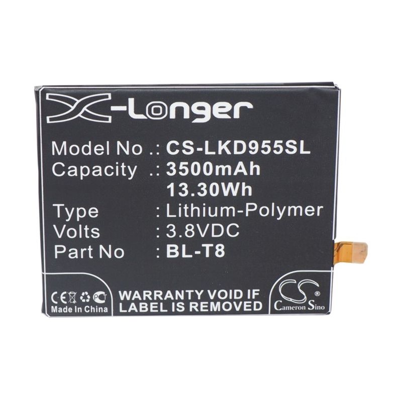 Li-Polymer Battery fits Lg, chameleon, d950, d955 3.8V, 3500mAh Mobile & SmartPhone Cameron Sino Technology Limited