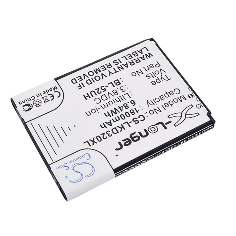 Li-ion Battery fits Lg, d280, d280n, d285 3.8V, 1800mAh Mobile & SmartPhone Cameron Sino Technology Limited