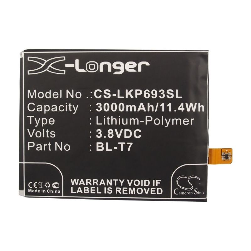 Li-polymer Battery Fits Lg, D800, D801, D802 3.8v, 3000mah Mobile & SmartPhone Cameron Sino Technology Limited