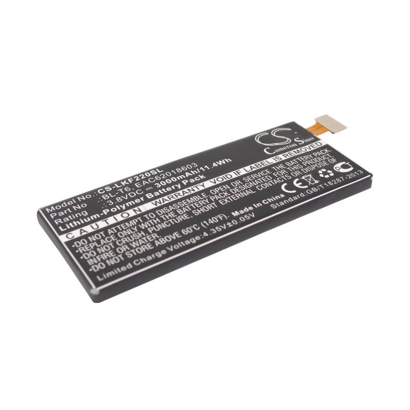 Li-Polymer Battery fits Lg, f220, f220k, f220l 3.8V, 3000mAh Mobile & SmartPhone Cameron Sino Technology Limited