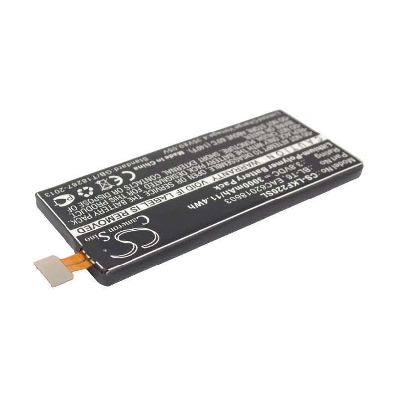 Li-Polymer Battery fits Lg, f220, f220k, f220l 3.8V, 3000mAh Mobile & SmartPhone Cameron Sino Technology Limited