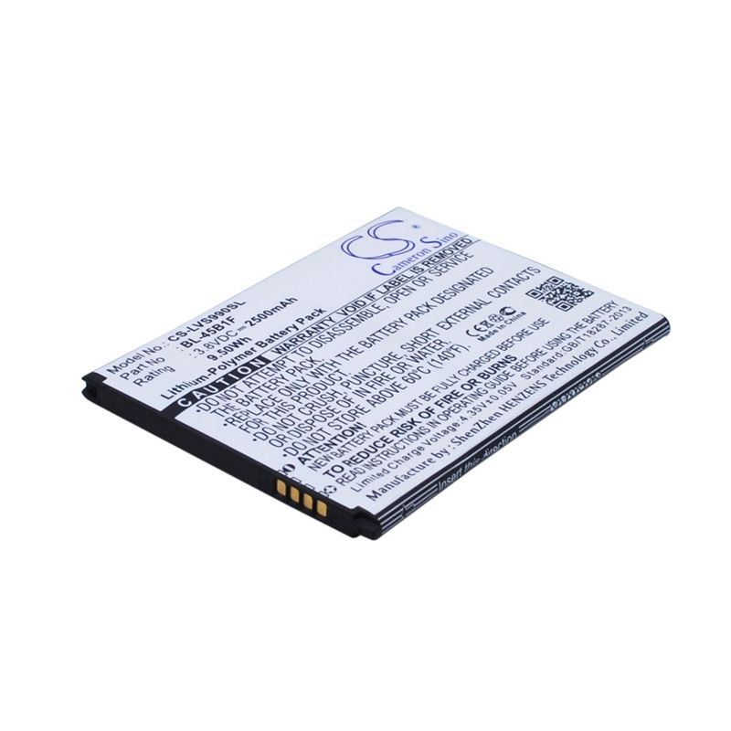Li-Polymer Battery fits Lg, f600, f720s, g stylo 2 plus 3.8V, 2500mAh Mobile & SmartPhone Cameron Sino Technology Limited