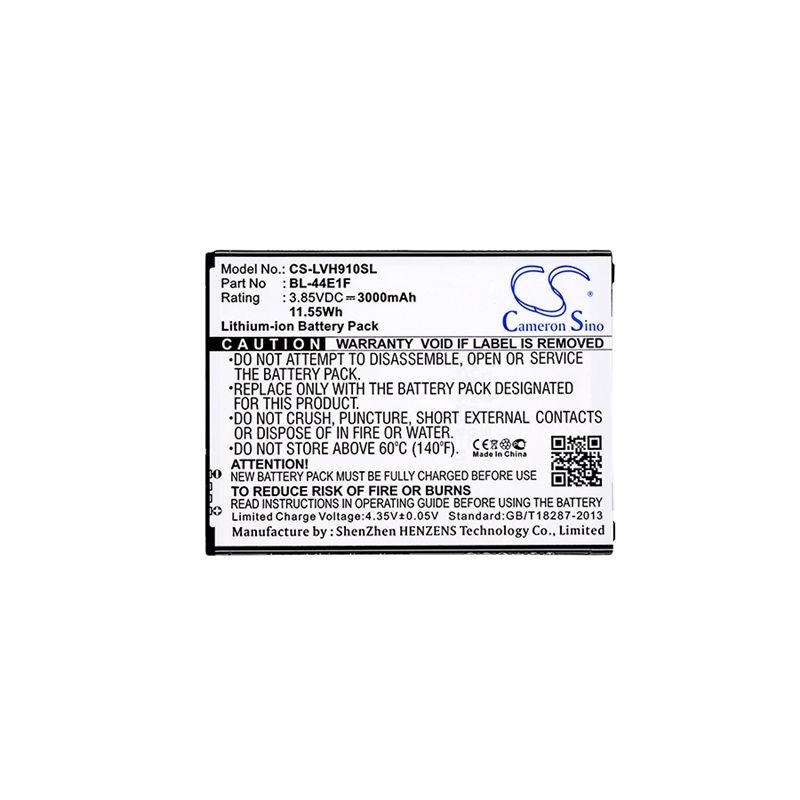 Li-ion Battery Fits Lg, F800, F800k, F800l 3.85v, 3000mah Mobile & SmartPhone Cameron Sino Technology Limited