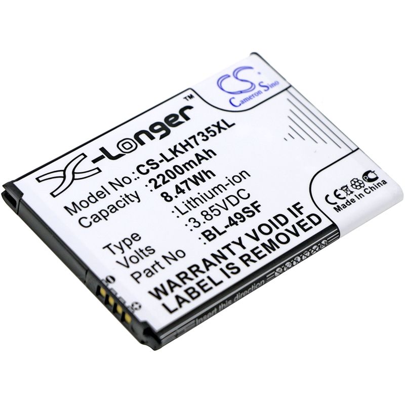Li-ion Battery fits Lg, g4 beat, g4 mini, g4c 3.85V, 2200mAh Mobile & SmartPhone Cameron Sino Technology Limited