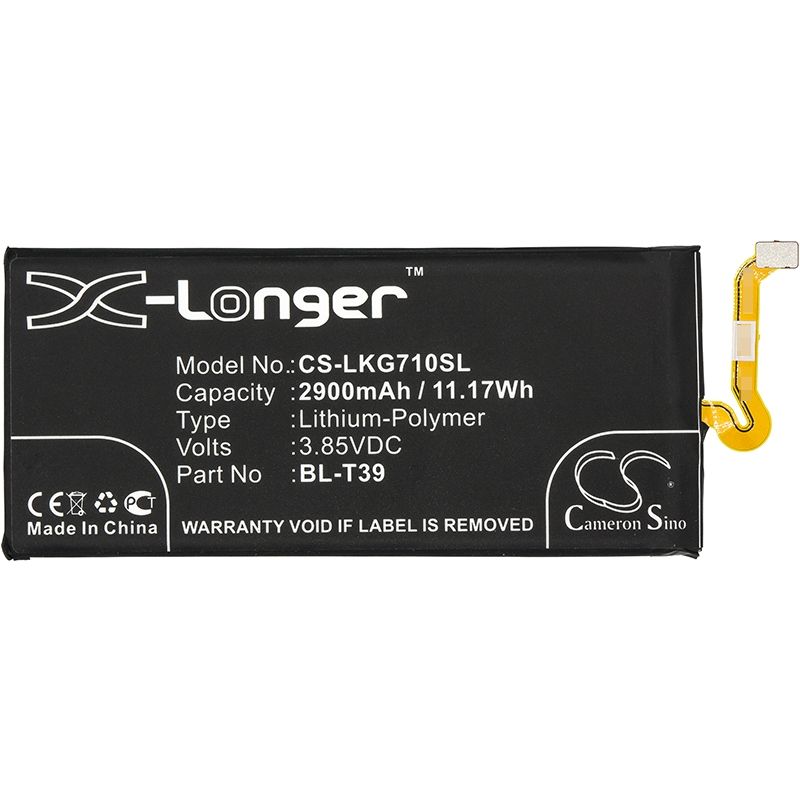 Li-polymer Battery Fits Lg, G7 Plus Thinq, G7 Plus Thinq Dual Sim, G7 Plus Thinq Dual Sim Td-lte 3.85v, 2900mah Mobile & SmartPhone Cameron Sino Technology Limited