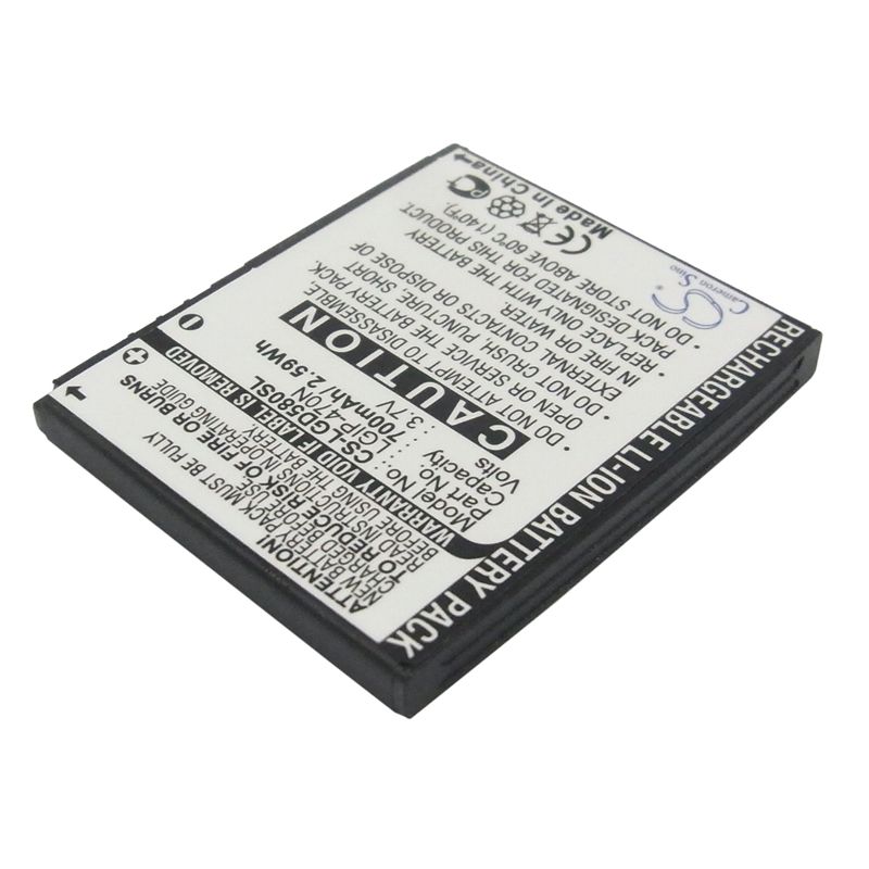 Li-ion Battery fits Lg, gd580, gd580 lollitop 3.7V, 700mAh Mobile & SmartPhone Cameron Sino Technology Limited