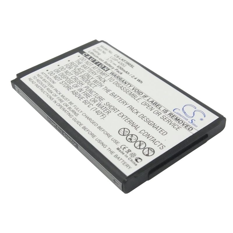 Li-ion Battery Fits Lg, Gu230, Kf390, Kf757 3.7v, 650mah Mobile & SmartPhone Cameron Sino Technology Limited
