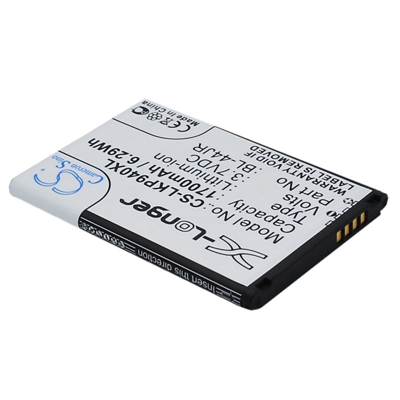 Li-ion Battery fits Lg, k2, ku5400, optimus ex 3.7V, 1700mAh Mobile & SmartPhone Cameron Sino Technology Limited