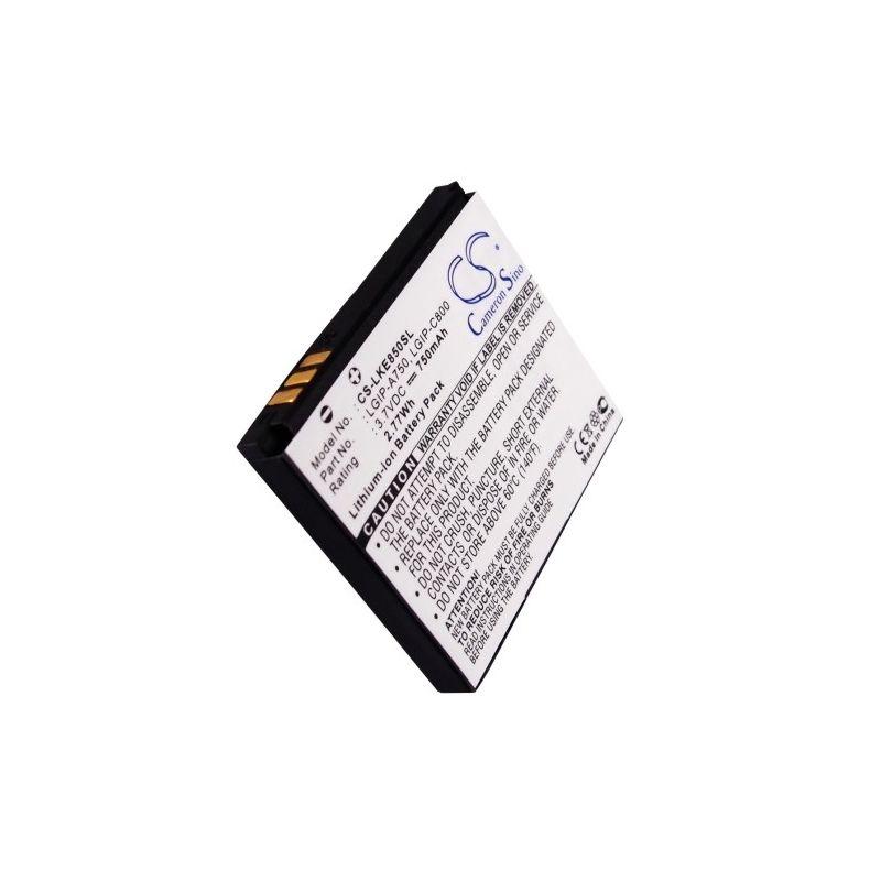 Li-ion Battery fits Lg, kb6100, ke820, ke850 3.7V, 750mAh Mobile & SmartPhone Cameron Sino Technology Limited
