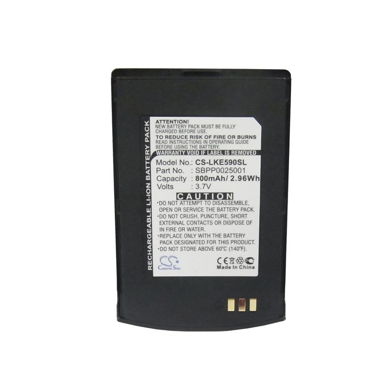 Li-ion Battery fits Lg, ke590 3.7V, 800mAh Mobile & SmartPhone Cameron Sino Technology Limited