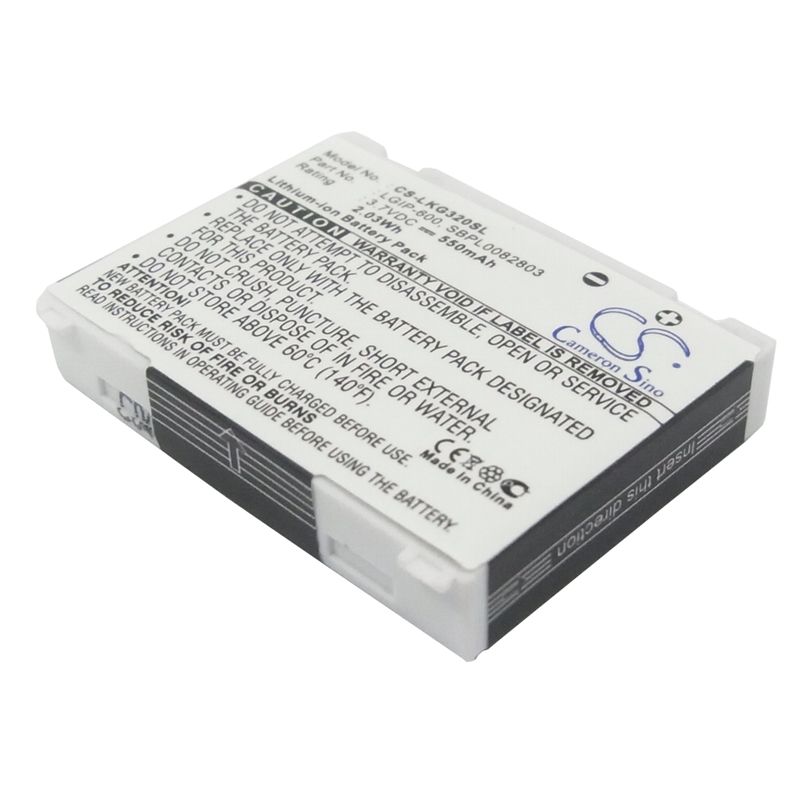 Li-ion Battery fits Lg, kg320, kg-320, mg320c 3.7V, 550mAh Communications Cameron Sino Technology Limited (Suspended)