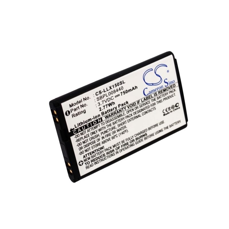 Li-ion Battery Fits Lg, Lx150, Lx-150, Lx240 3.7v, 750mah Communications Cameron Sino Technology Limited