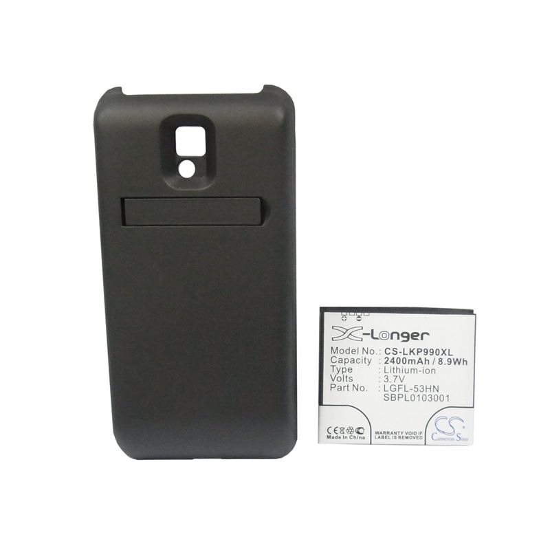 Li-ion Battery fits Lg, optimus 2x, optimus speed, p990 3.7V, 2400mAh Mobile & SmartPhone Cameron Sino Technology Limited