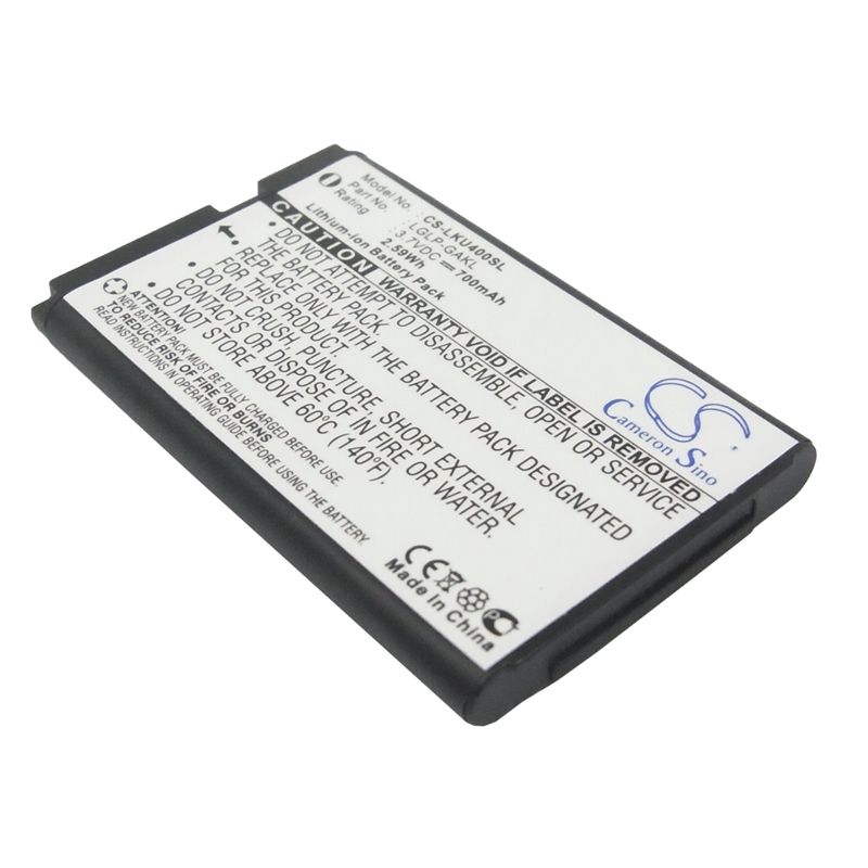 Li-ion Battery fits Lg, u400 3.7V, 700mAh Communications Cameron Sino Technology Limited