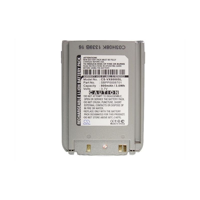 Li-ion Battery fits Lg, vx8000, vx-8000 3.7V, 800mAh Communications Cameron Sino Technology Limited